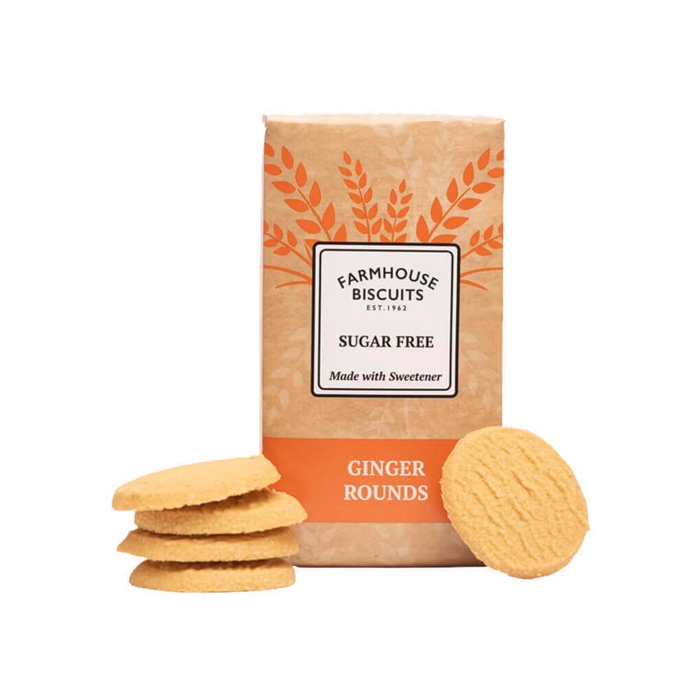 Farmhouse Biscuits Sugar Free Ginger Cookies 150g
